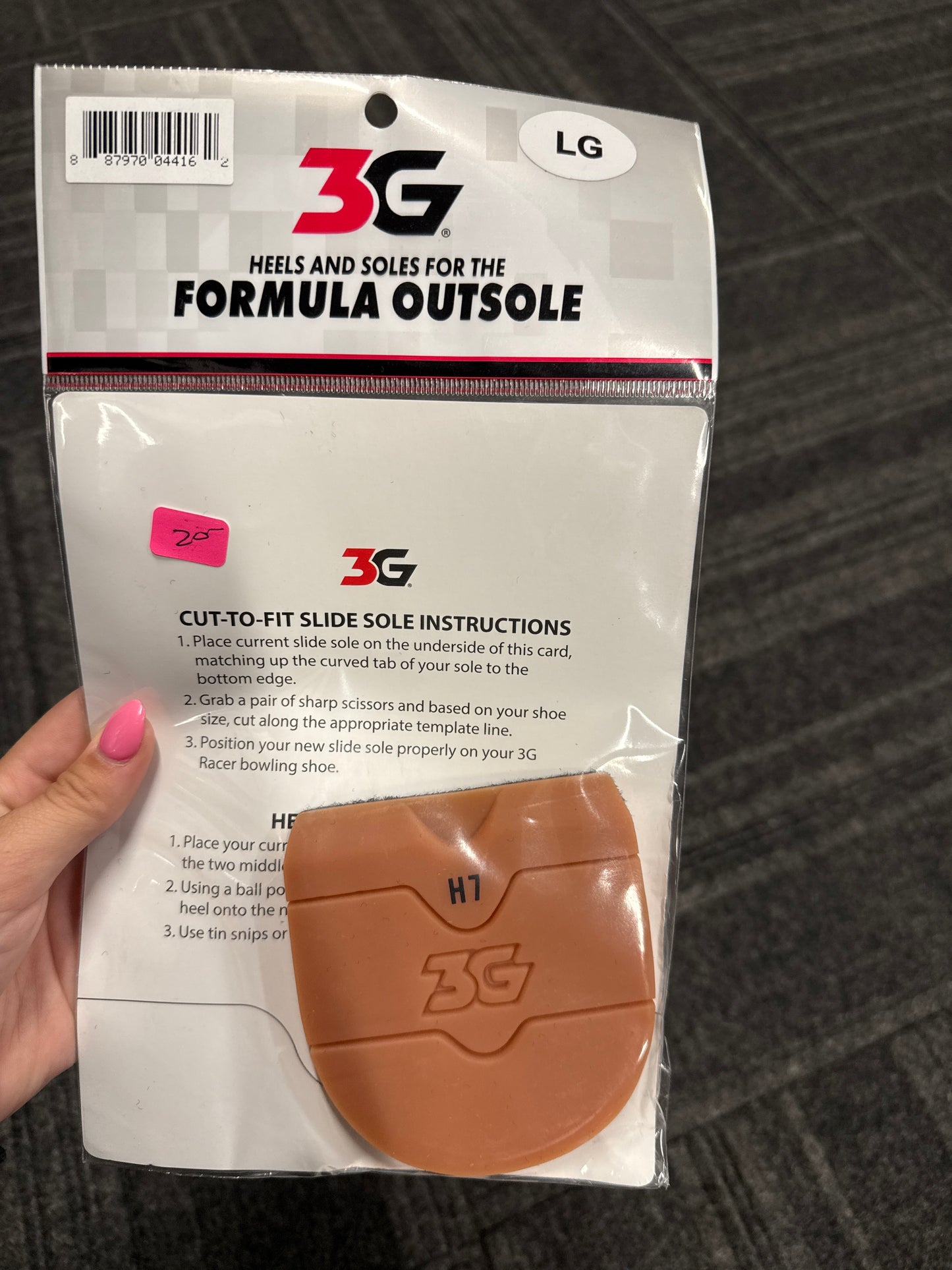 3G heels and soles for the formula outsole H7