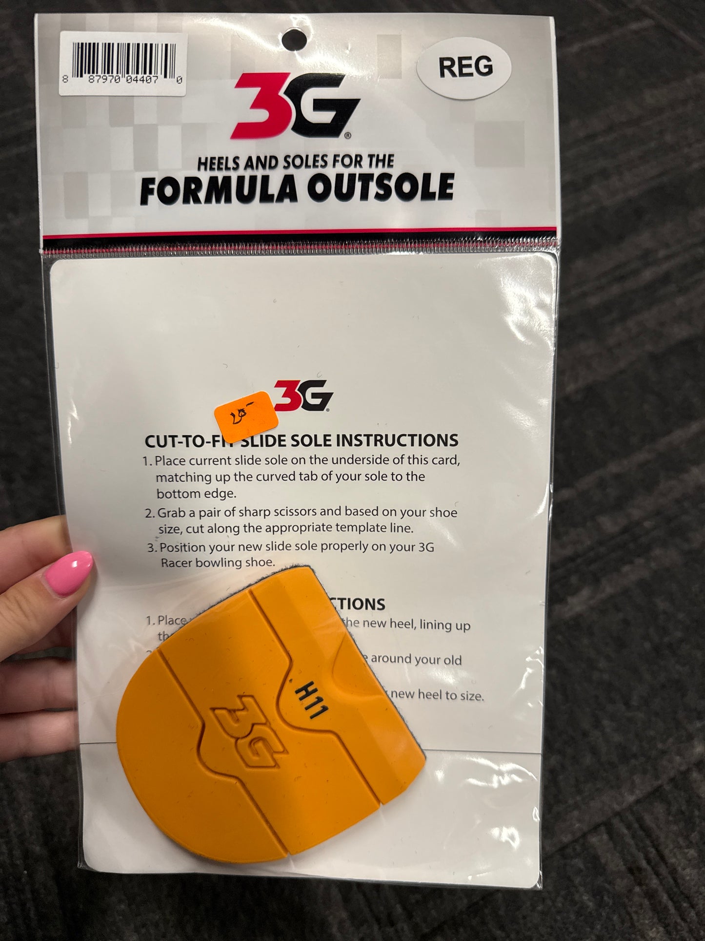 3G Heels and Soles for the formula outsole H11