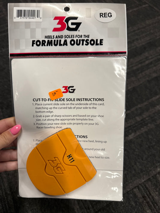 3G Heels and Soles for the formula outsole H11