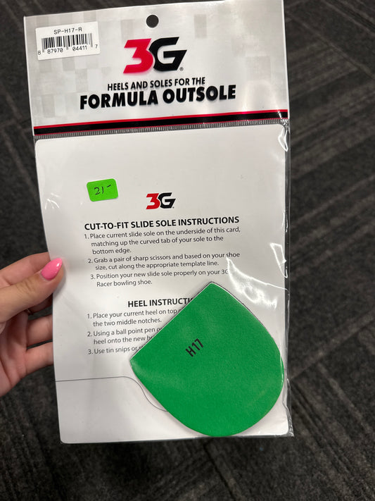 3G heels and soles for the formula outsole H17