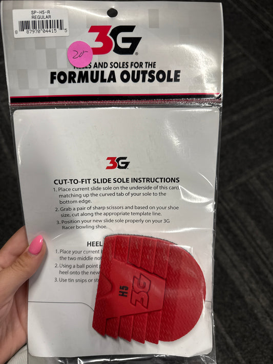 3G Heels and soles for the formula outsole H5